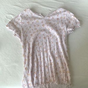 Pink flower top for kids/teens